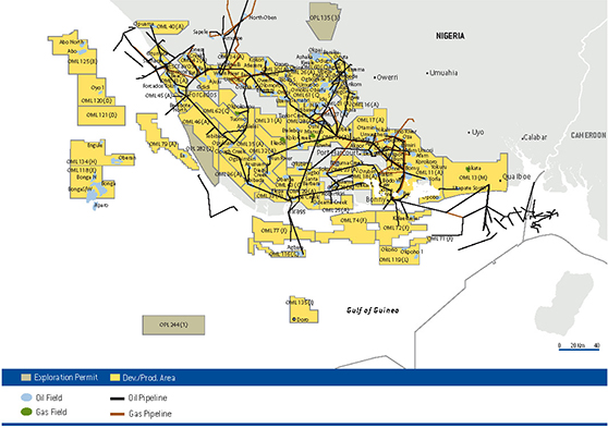 nigeria oil and gas concessions map and licenses required
